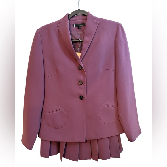 Larry Levine Jackets & Blazers - Larry Levine Mauve Blazer and Skirt Set